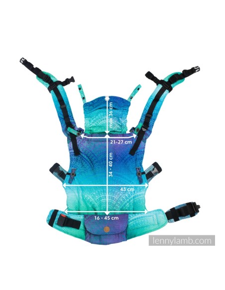 Mochila ergonómica evolutiva - Lenny Upgrade - Rainbow Lotus