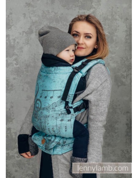 Mochila ergonómica evolutiva - Lenny Upgrade - Blue Moon (modal, lino)