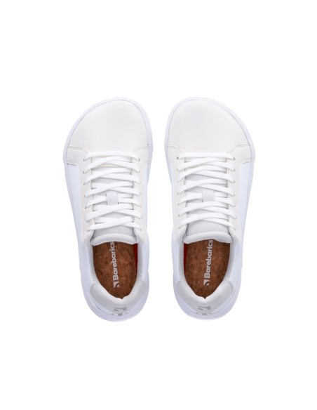Zapatos Barefoot - Barebarics  - Zoom - all white (vegano)