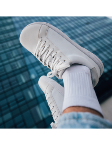 Zapatos Barefoot - Barebarics  - Zoom - all white (vegano)