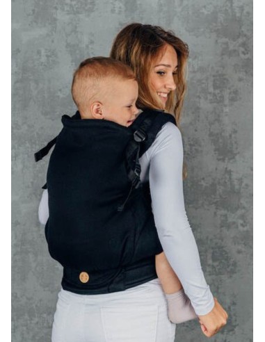 Mochila ergonómica evolutiva - Lenny Preschool - Herringbone Ebony - black