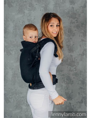 Mochila ergonómica evolutiva - Lenny Preschool - Herringbone Ebony - black