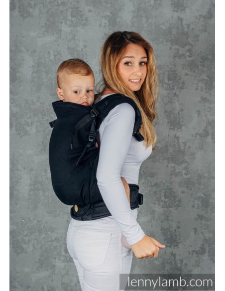 Mochila ergonómica evolutiva - Lenny Preschool - Herringbone Ebony - black