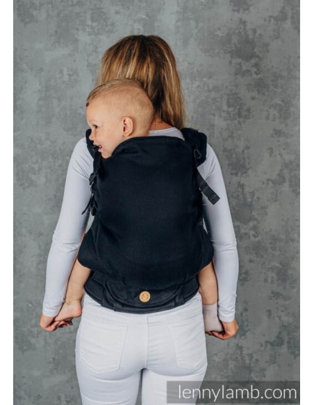 Mochila ergonómica evolutiva - Lenny Preschool - Herringbone Ebony - black
