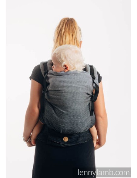 Mochila ergonómica evolutiva - Lenny Preschool - Herringbone Ombre - grey