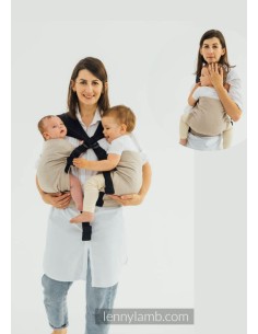 Mochila ergonómica / gemelar - Lenny Twin - Peanut Butter (2 unidades)