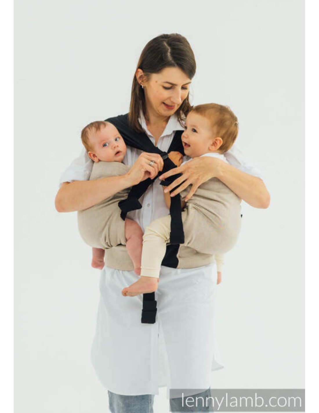 Mellizos Mini Monkey Portabebes Mochila Portabebés Fular - Main Image