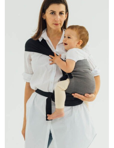 Mochila ergonómica / gemelar - Lenny Twin - Ombre Grey (2 unidades)