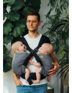 Mochila ergonómica / gemelar - Lenny Twin - Ombre Grey (2 unidades) 2