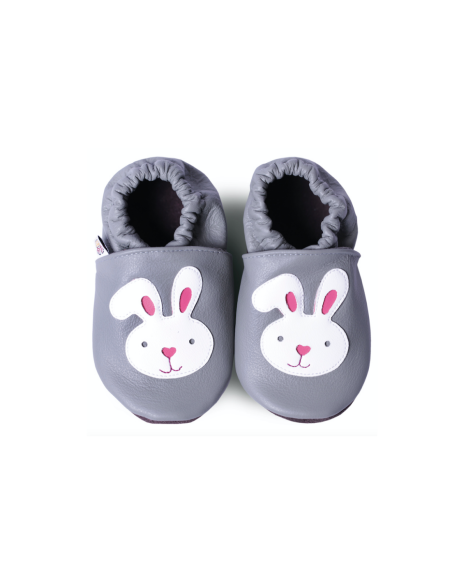 zapatos de cuero - afelo - rabbit gray