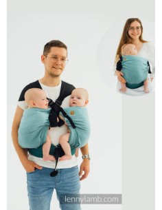 Mochila ergonómica / gemelar - Lenny Twin - Ombre Green (2 unidadades)