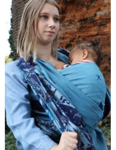 Fular tejido - Yaro - Everest Trio Silver Blue - tencel