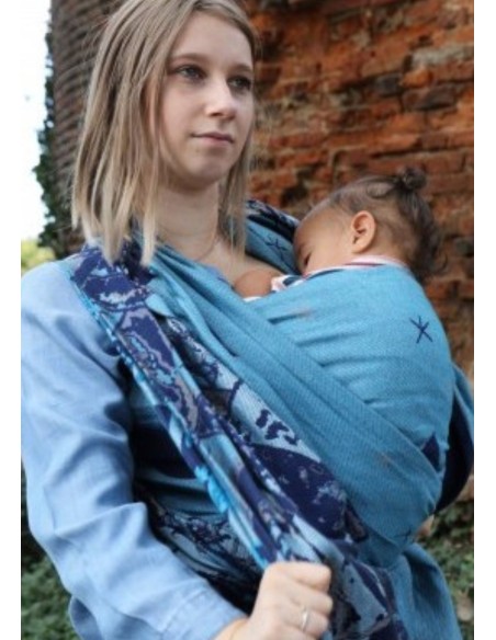 Fular tejido - Yaro - Everest Trio Silver Blue - tencel