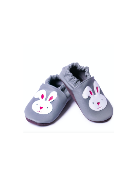zapatos de cuero - afelo - rabbit gray