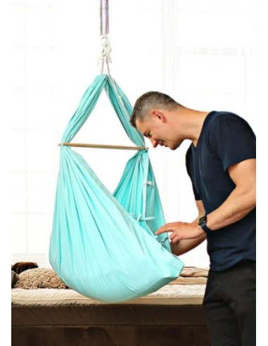 Cuna colgante ergonómica - menta