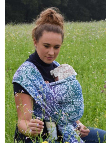 Fular tejido - Yaro - Ava Trinity Peacock Rainbow - tencel