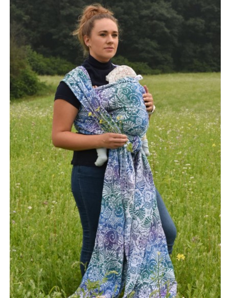 Fular tejido - Yaro - Ava Trinity Peacock Rainbow - tencel