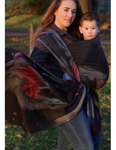 Fular tejido - Yaro - Moonkeeper Duo Black Astral Rainbow