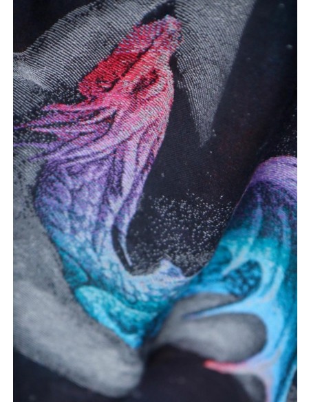 Fular tejido - Yaro - Moonkeeper Duo Black Astral Rainbow