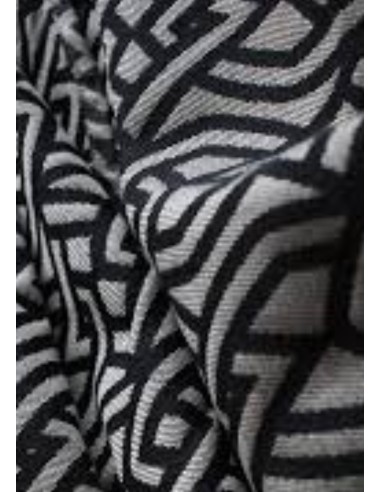 Fular tejido - Yaro - Braid Black Natural Seacell