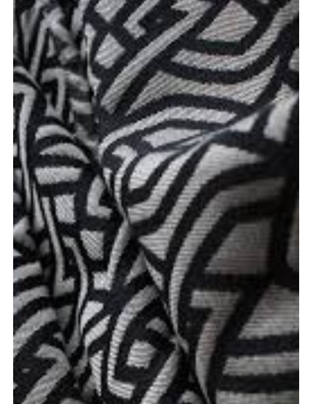 Fular tejido - Yaro - Braid Black Natural Seacell