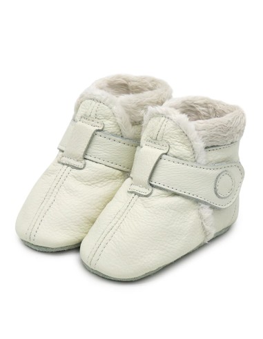 ZAPATOS DE CUERO PARA BEBÉ - CAROZOO - White