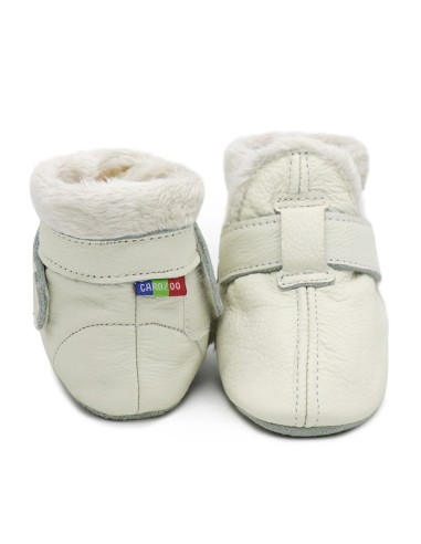 ZAPATOS DE CUERO PARA BEBÉ - CAROZOO - White