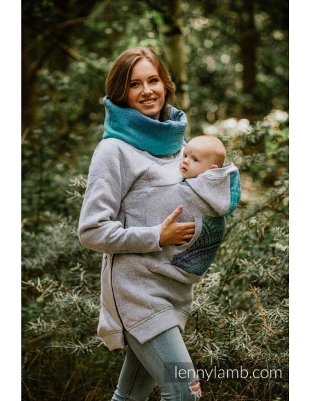 Poleron de porteo unisex - Lenny Lamb- Gris