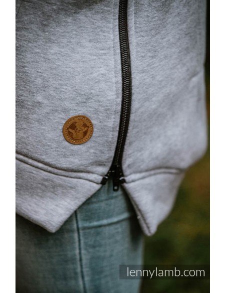 Poleron de porteo unisex - Lenny Lamb- Gris