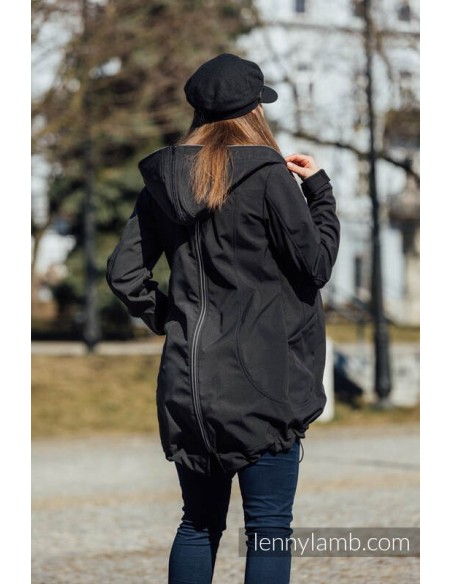 Abrigo de porteo - Softshell - Negro