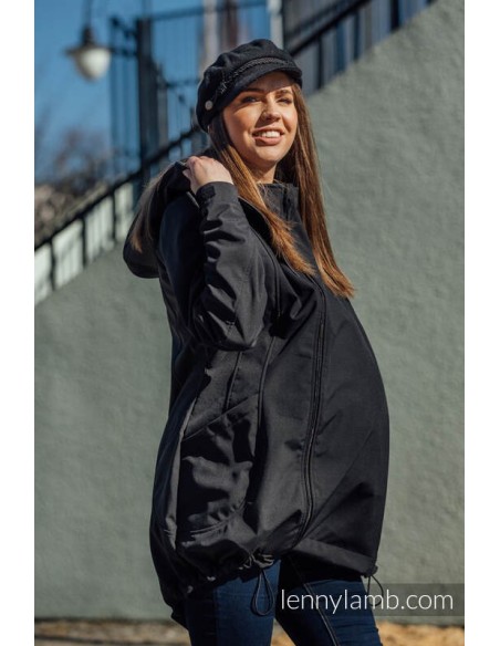 Abrigo de porteo - Softshell - Negro