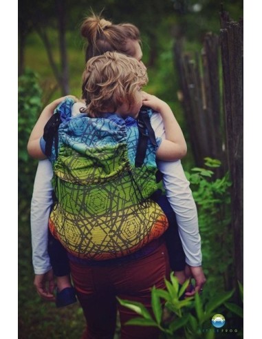 Mochila ergonómica evolutiva -Little Frog Toddler XL- Prismatic Abyss
