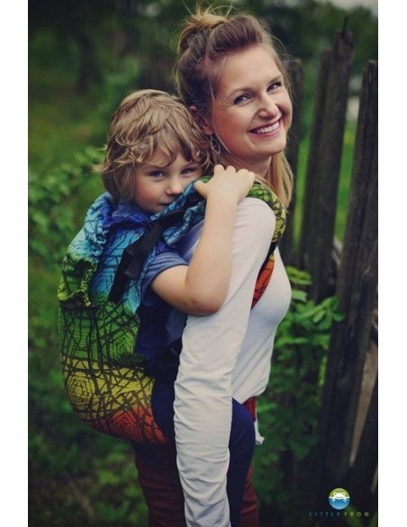 Mochila ergonómica evolutiva -Little Frog Toddler XL- Prismatic Abyss