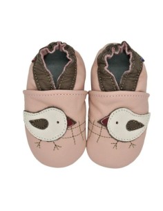 ZAPATOS DE CUERO PARA BEBÉ - CAROZOO - CHICKY PINK 2