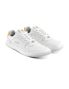 Zapatos Barefoot - Barebarics  - Zing - White & Gold (cuero)