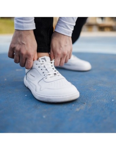 Zapatos Barefoot - Barebarics  - Zing - All White (cuero)