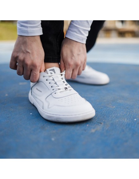 Zapatos Barefoot - Barebarics  - Zing - All White (cuero)