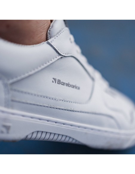 Zapatos Barefoot - Barebarics  - Zing - All White (cuero)