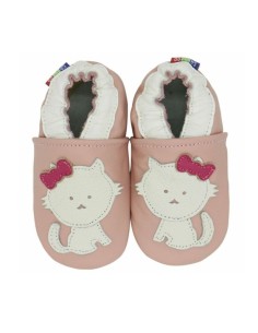 ZAPATOS DE CUERO PARA BEBÉ - CAROZOO - CAT PINK OUTDOOR 2