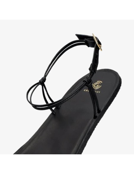 Sandalias barefoot - Groundies - Cadiz - Black
