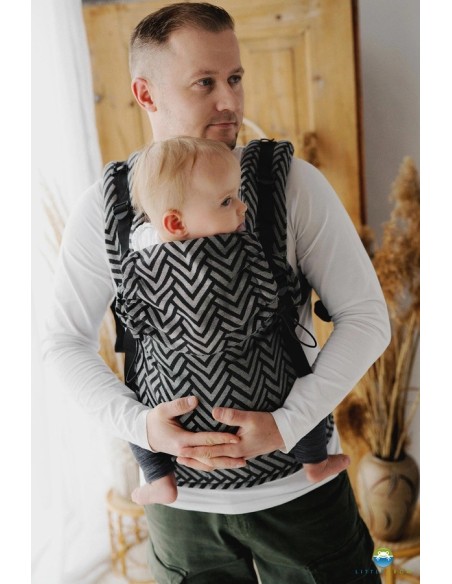 Mochila ergonómica evolutiva -Little Frog prime-Linen Miles