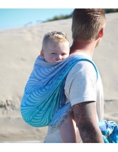 Fular tejido - Yaro - Dandy - Aqua Grad Repreve