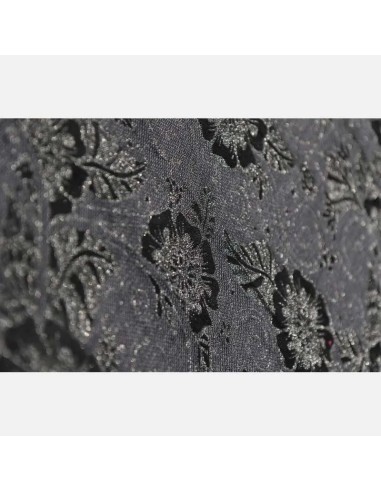 Fular tejido - Yaro - Ava - Duo Black Wool Silk Glam
