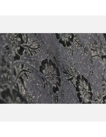 Fular tejido - Yaro - Ava - Duo Black Wool Silk Glam