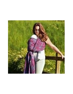 Fular tejido - Yaro - Chrys - Ultra Burgundy Sky Linen 2