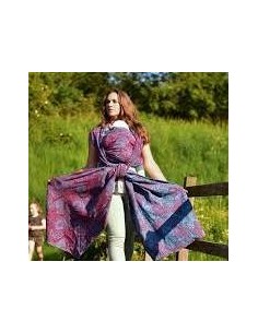 Fular tejido - Yaro - Chrys - Ultra Burgundy Sky Linen