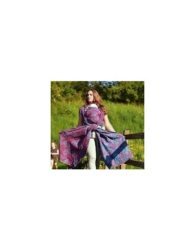 Fular tejido - Yaro - Chrys - Ultra Burgundy Sky Linen