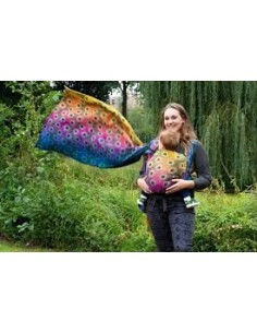 Fular tejido - Yaro - Shining - Duo Havana Grad Green Black Tencel 2