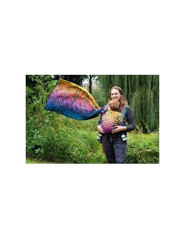 Fular tejido - Yaro - Shining - Duo Havana Grad Green Black Tencel