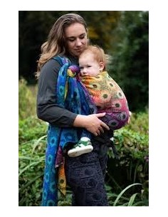 Fular tejido - Yaro - Shining - Duo Havana Grad Green Black Tencel